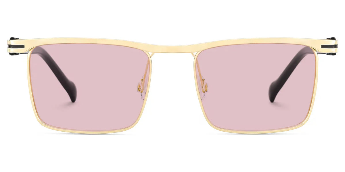 Vintage Metal Glasses With Browline Shape