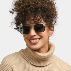 Kiana Square Clear Frame Sunglasses | Zeelool Optical