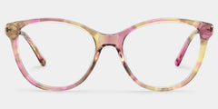 Eli Tortoise Round Mixed Flower Prescription Glasses | ZEELOOL