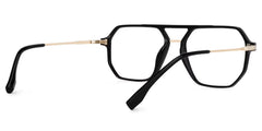 Aviator Lizbeth Black Glasses on sale -Zeelool Glasses