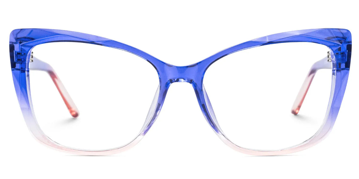 Square Farris Blue Glasses deals -Zeelool Glasses