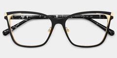 Elise Black Frame Glasses with Rectangle Frame Online | ZEELOOL