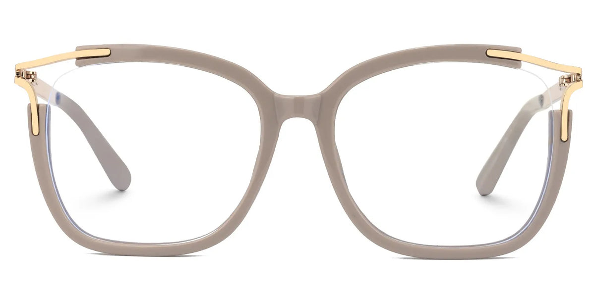 Spring hinges Sidibe Eyeglasses, Sidibe Khaki Glasses -Zeelool