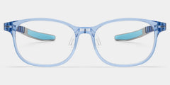 Cody Rectangle Clear Blue Glasses
