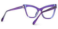 Saucie Cateye Purple Frame Glasses | Zeelool Optical
