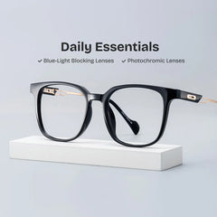 Chloe Black Square Prescription Glasses | Zeelool