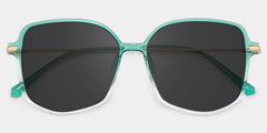 Payton Geometric Green Sunglasses | Zeelool Glasses