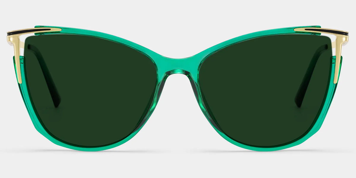 Cateye Yomary Green Eyeglasses and Glasses Frames Deals