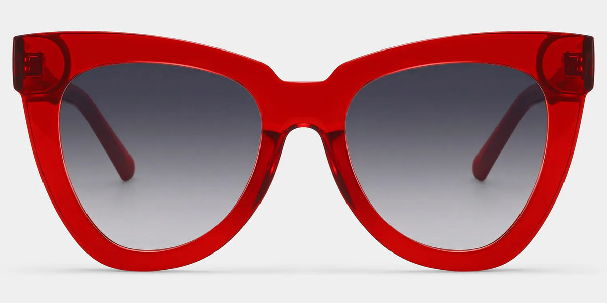 Yaser Cat-eye Red Eyeglasses and Acetate Frames