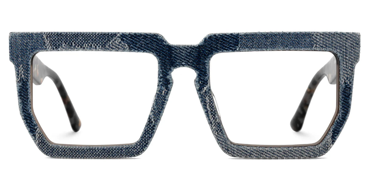 Rectangle Daniela Denim Blue Frame Glasses