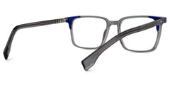 Davila Rectangle Gray Glasses | Zeelool Glasses