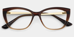 Harlow Brown Frame Glasses with Rectangle Frame Online | ZEELOOL