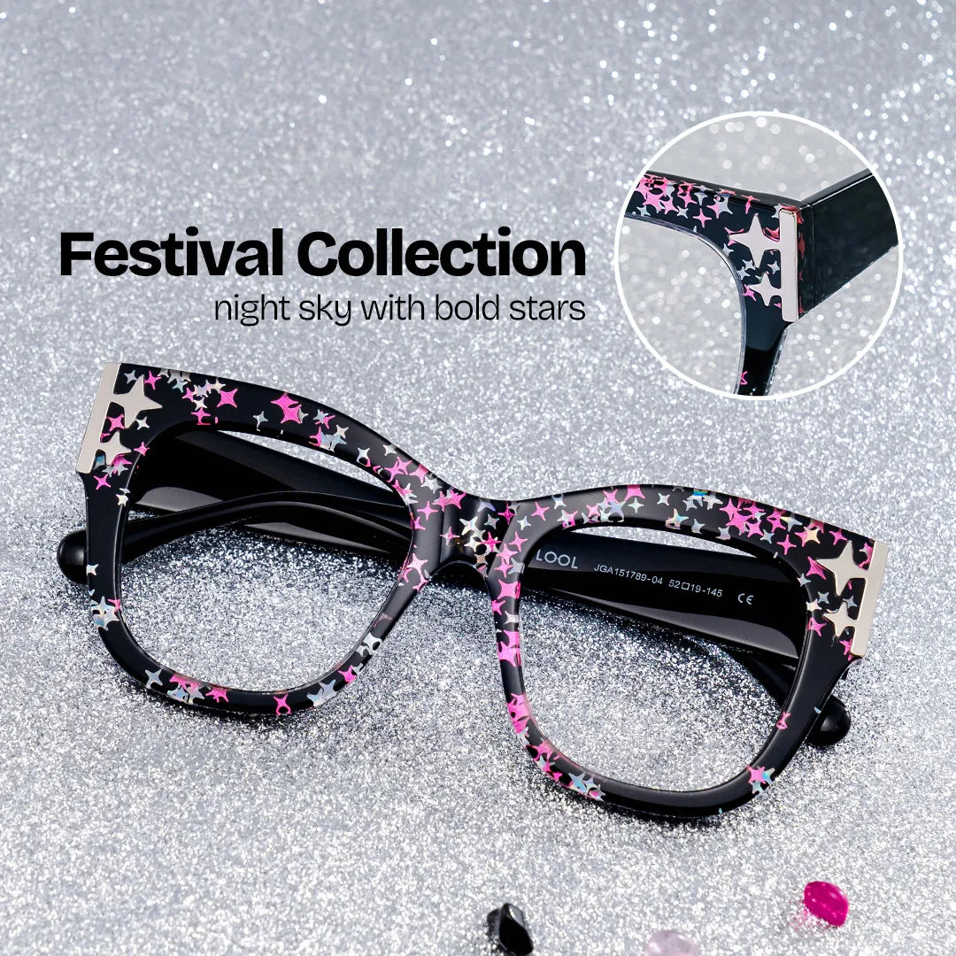 Designer Minfia Eyeglasses Black Frames Glasses
