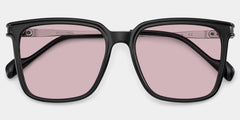 Thin Black Frame Glasses With Square Shape