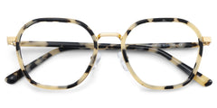 Mitchell Mixed Tortoise Frame Glasses with Geometric Shape | Zeelool