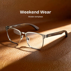 Luke silver browline glasses Online | ZEELOOL