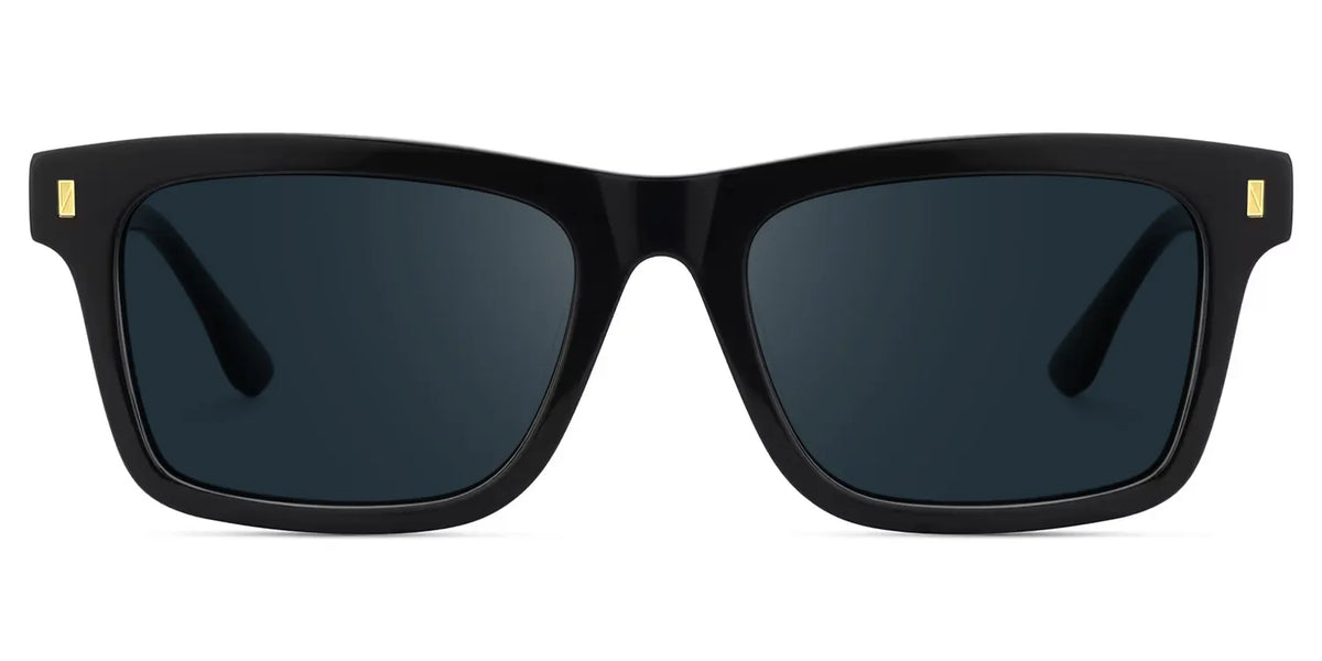 Men's Black Eyeglasses With Rectangle Shape