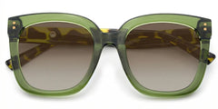 Women's Green Glasses With Square Shape