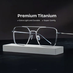 Jensen Eyeglasses in Aviator Sliver Frame | Zeelool