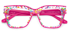 Zerica Eyeglasses in Square Red Rose Eyeglasses | Zeelool