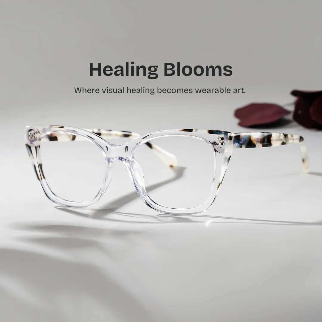 Maple Blossom Clear Butterfly Glasses | ZEELOOL