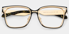 Women's Metal Glasses with Golden Tortoise Temples Online