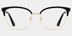 Lacey Black Frame Glasses with Browline Frame Online | ZEELOOL