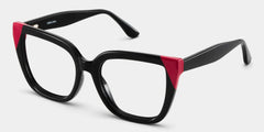 Square Black Pink Eyeglasses- Mirta Acetate Frame Glasses