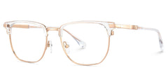 Zaira Browline Clear Eyeglasses with Wide Thin Frame