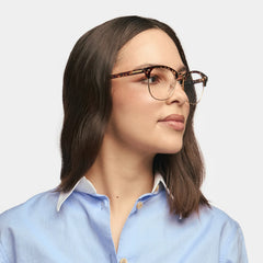 Lasha Browline Gold Glasses | Zeelool Glasses