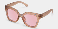 Malcolm Large Square Nerdy Glasses with Matte Brown