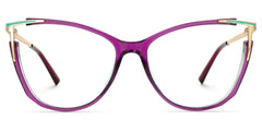 Cateye Yomary Purple Frame Glasses Deals | Zeelool Optical