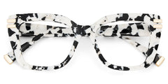 Cow Print Glasses with Square Frames