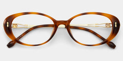 Blaire Tortoise Frame Glasses with Oval Frame Online | ZEELOOL