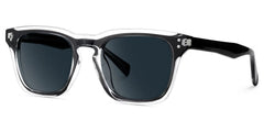 Tr90 Eyeglasses Frames With Rectangle Shape and Black Clear Color