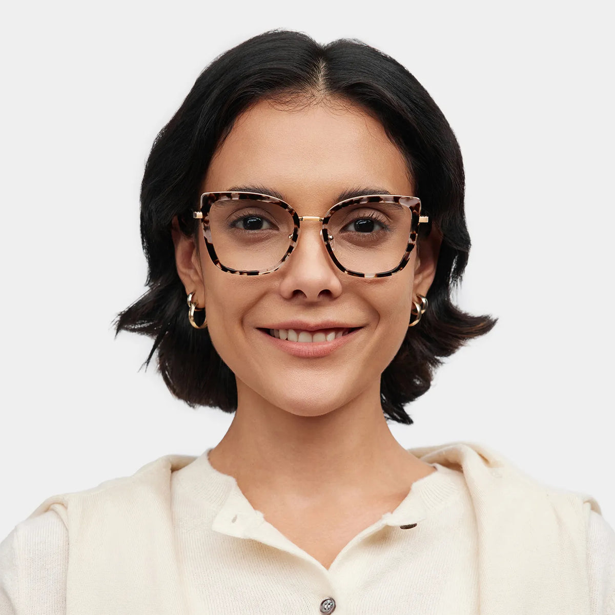 Leila Tortoise Frame Glasses with Butterfly Frame Online | ZEELOOL