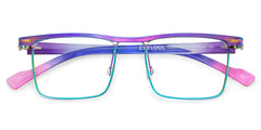 Vintage Metal Glasses With Browline Shape