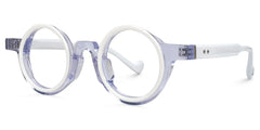Round Glanton White Glasses deals -Zeelool Glasses