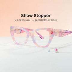 Skylar Purple Frame Glasses with Butterfly Frame Online | ZEELOOL
