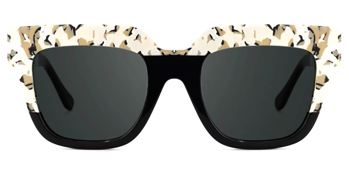 Carolann Square Black Frame Sunglasses | Zeelool Optical