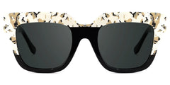 Carolann Square Black Frame Sunglasses | Zeelool Optical