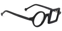 Paola Asymmetric Black Frame Eyeglasses