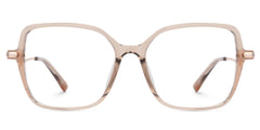Rendon Beige Square Prescription Glasses | Zeelool