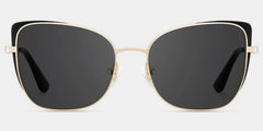 Tessa Black Gold Frame Glasses with Cat eye Frame Online | ZEELOOL