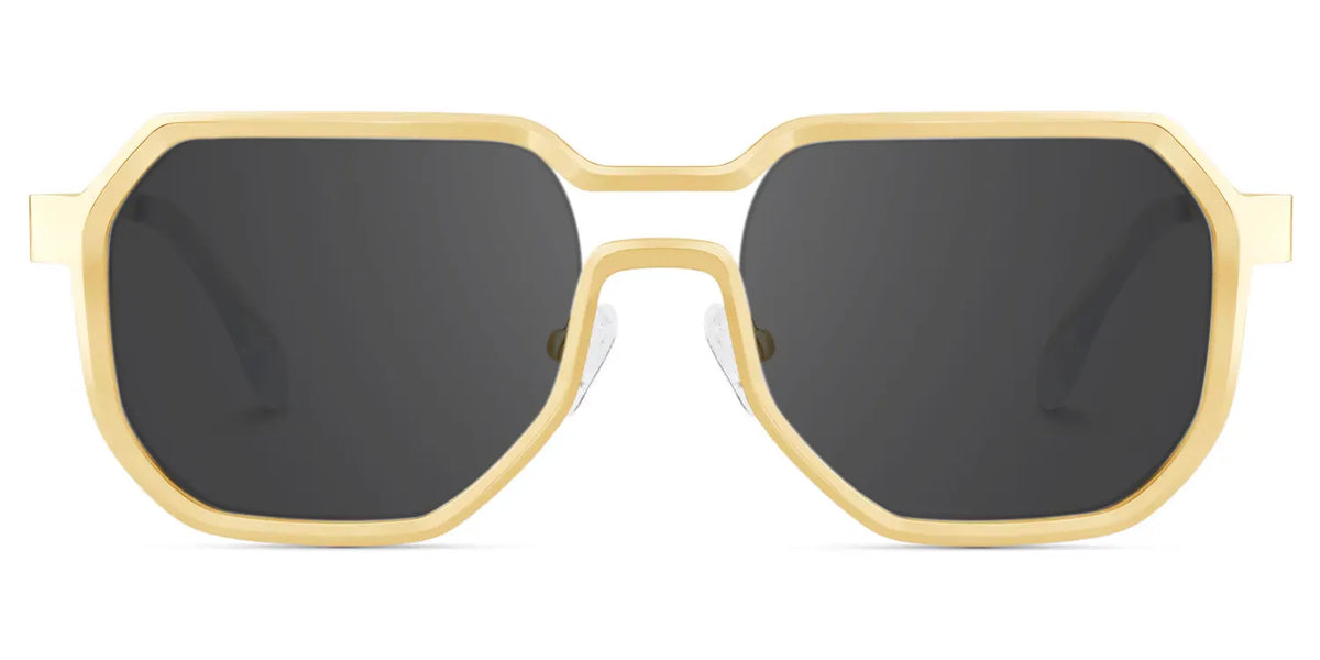 Men's Geometric Glasses in Metal Color