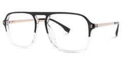 Aviator Kilworth Black-Clear Glasses deals -Zeelool Glasses