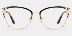 Mariana Black Frame Glasses with Rectangle Frame Online | ZEELOOL