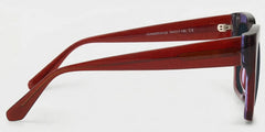 Mavis Square Burgundy Glasses Frames with Glittering Powder| ZEELOOL