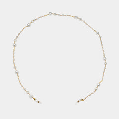 Stylish Pearl Gold Eyeglasses Chains