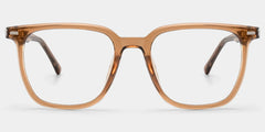 Eliza Light Brown Square Glasses Frames for Women | ZEELOOL